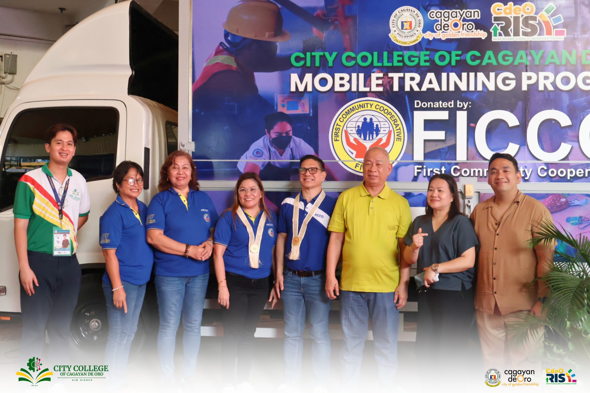 City College of Cagayan de Oro Partners with FICCO to Enhance Mobile Training Program with Php 2.2 Million Wing Van Donation