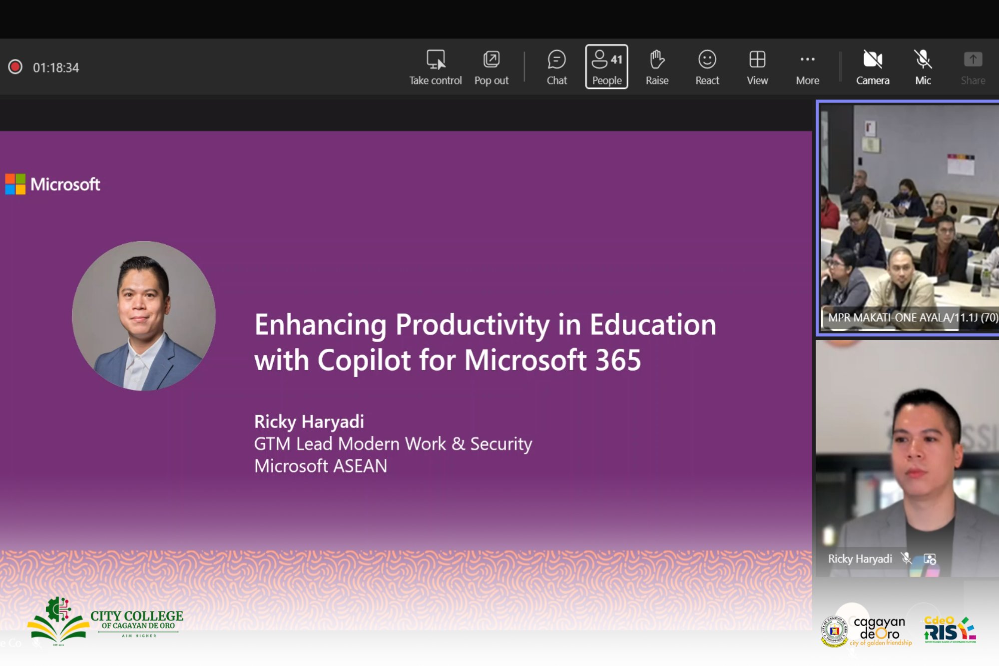 Microsoft Philippines hosted the "Discovering Artificial Intelligence (AI) in Higher Education"