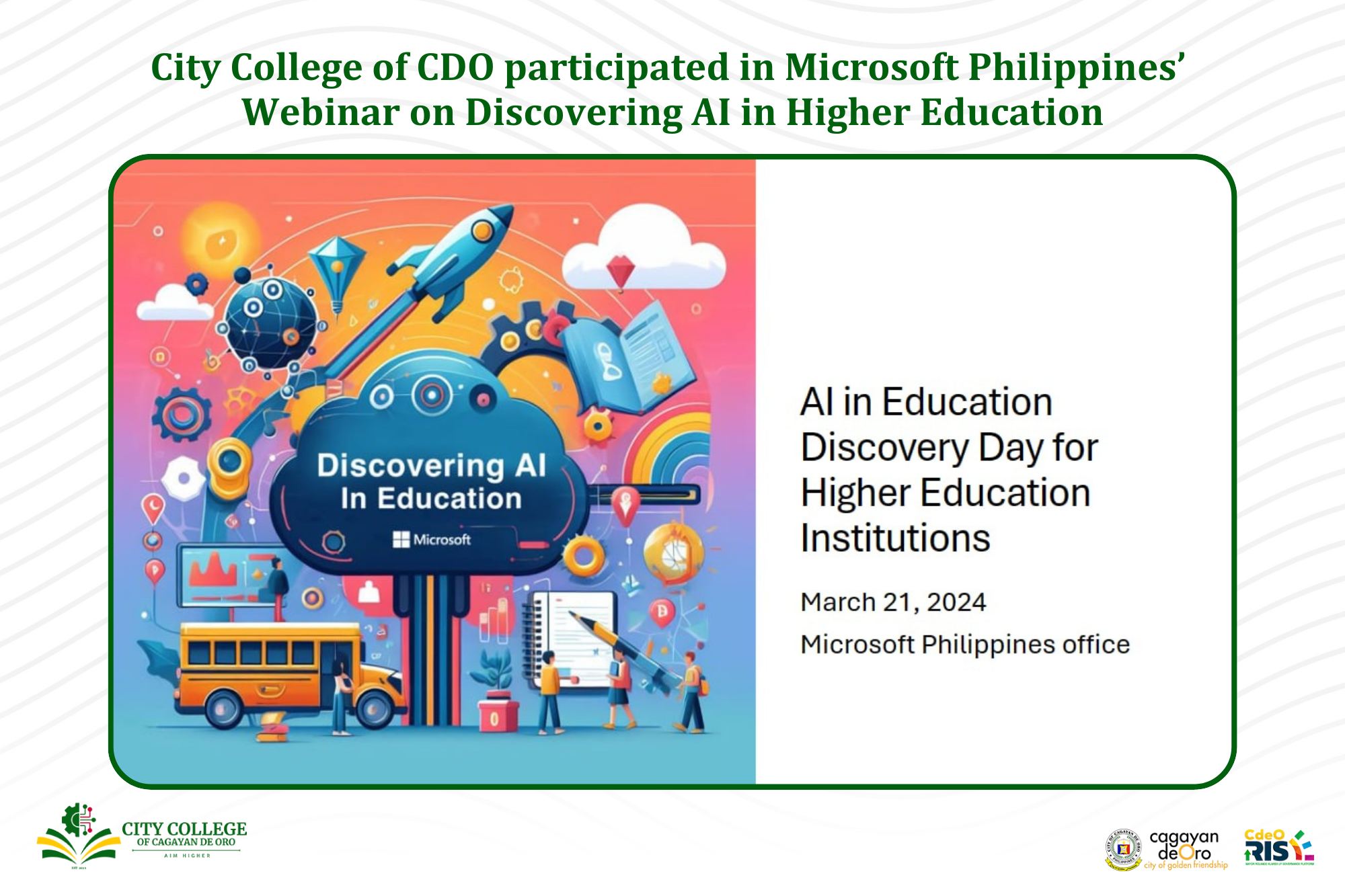 Microsoft Philippines hosted the "Discovering Artificial Intelligence (AI) in Higher Education" - Image 3