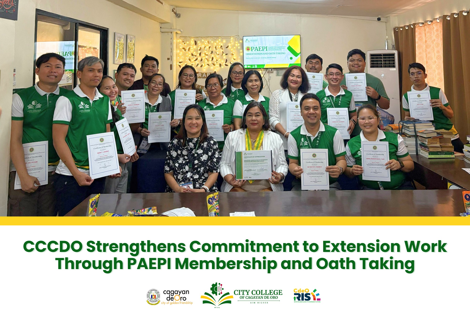 CCCDO Strengthens Commitment to Extension Work Through PAEPI Membership and Oath-Taking - Image 2