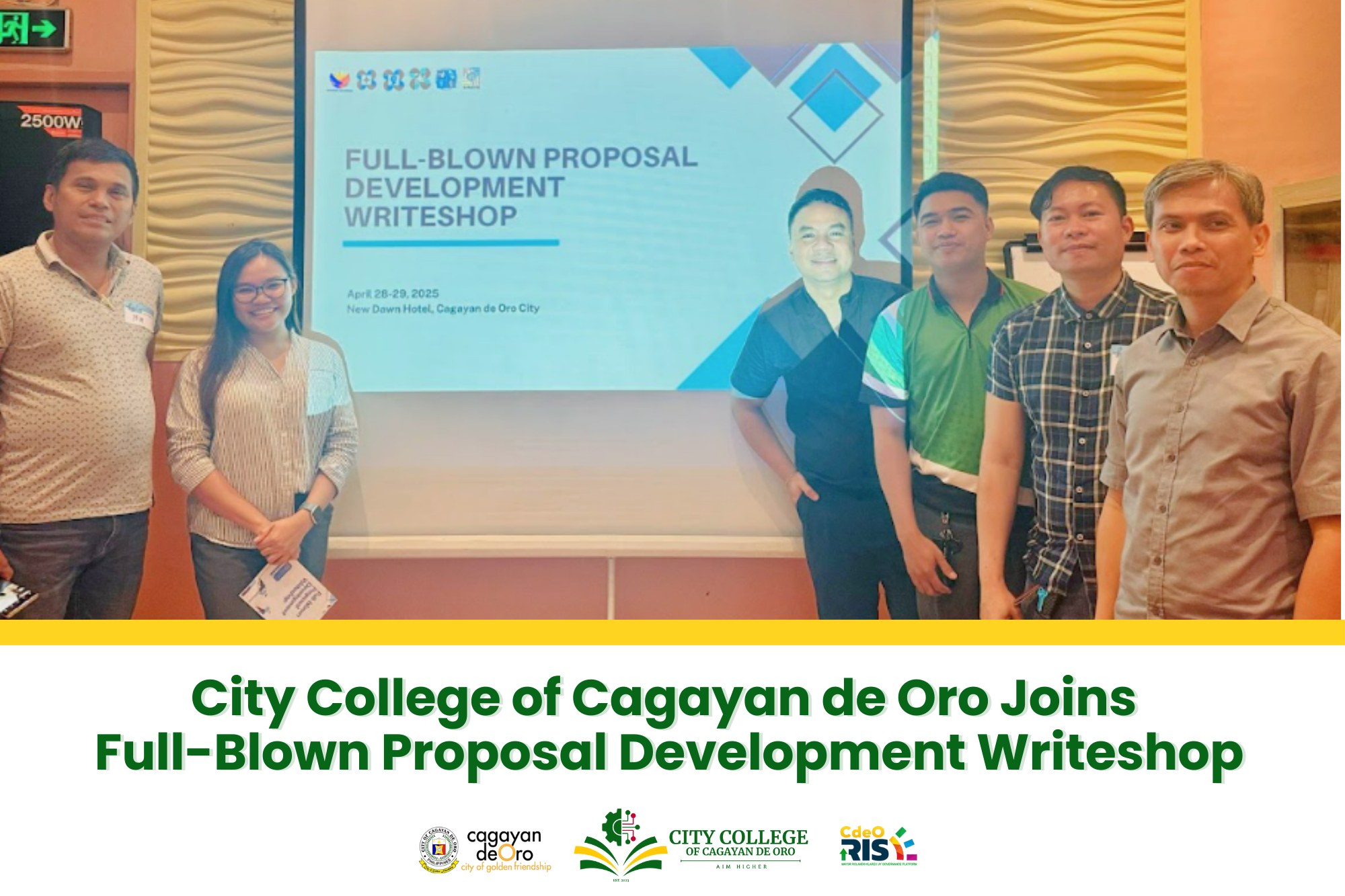 City College of Cagayan de Oro Joins Full-Blown Proposal Development Writeshop - Image 2