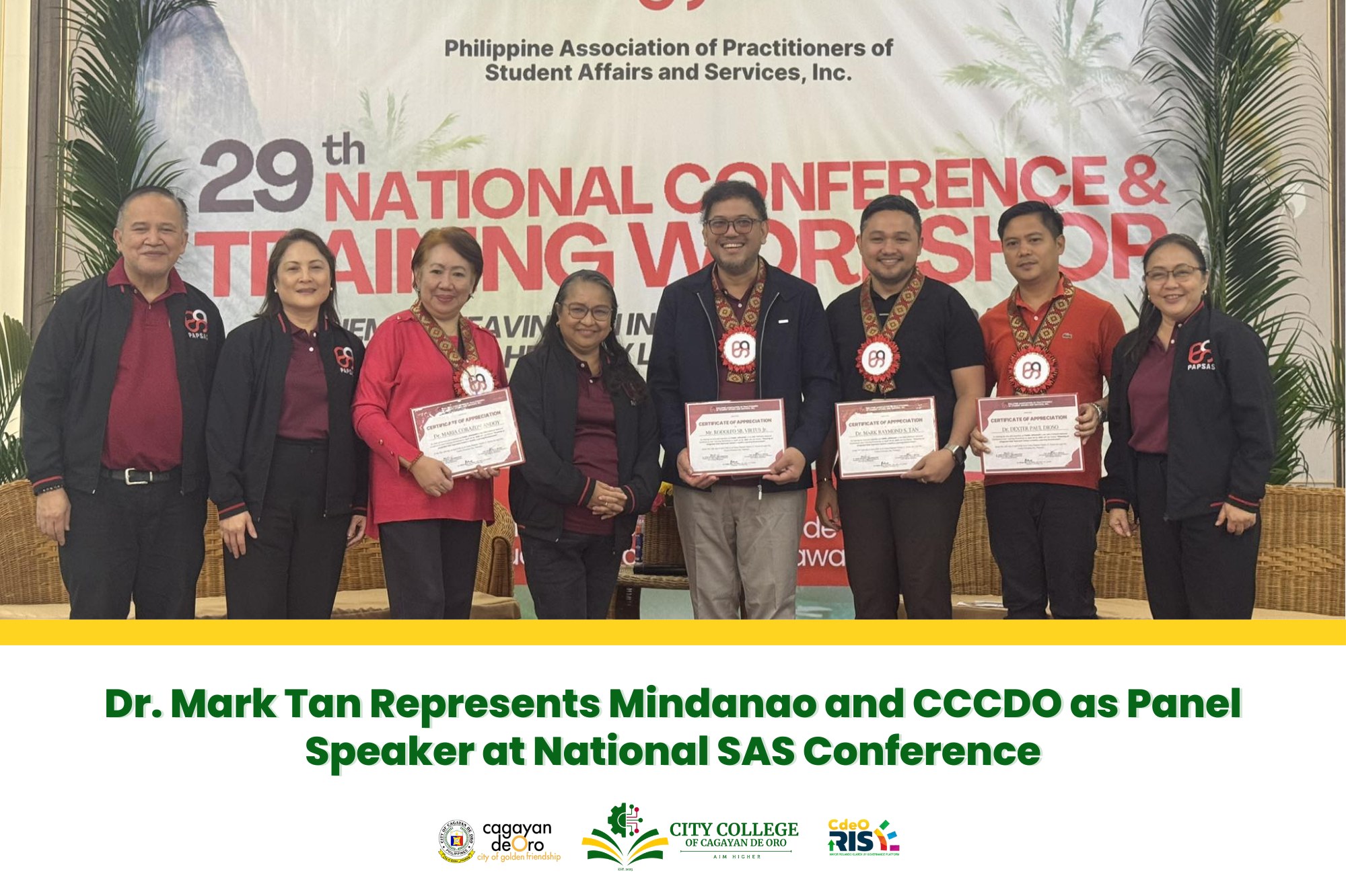 Dr. Mark Tan Represents Mindanao and CCCDO as Panel Speaker at National SAS Conference - Image 2