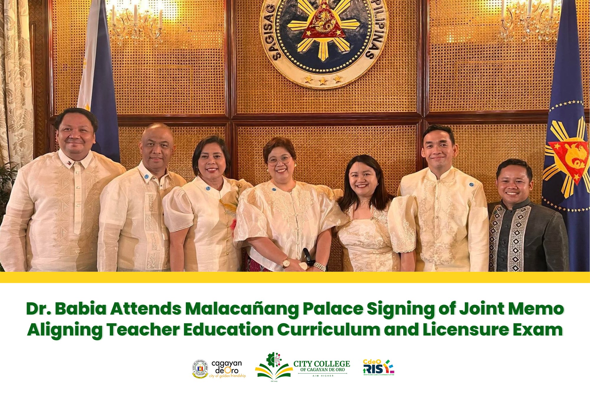 Dr. Babia Attends Malacañang Palace Signing of Joint Memo Aligning Teacher Education Curriculum and Licensure Exam - Image 2