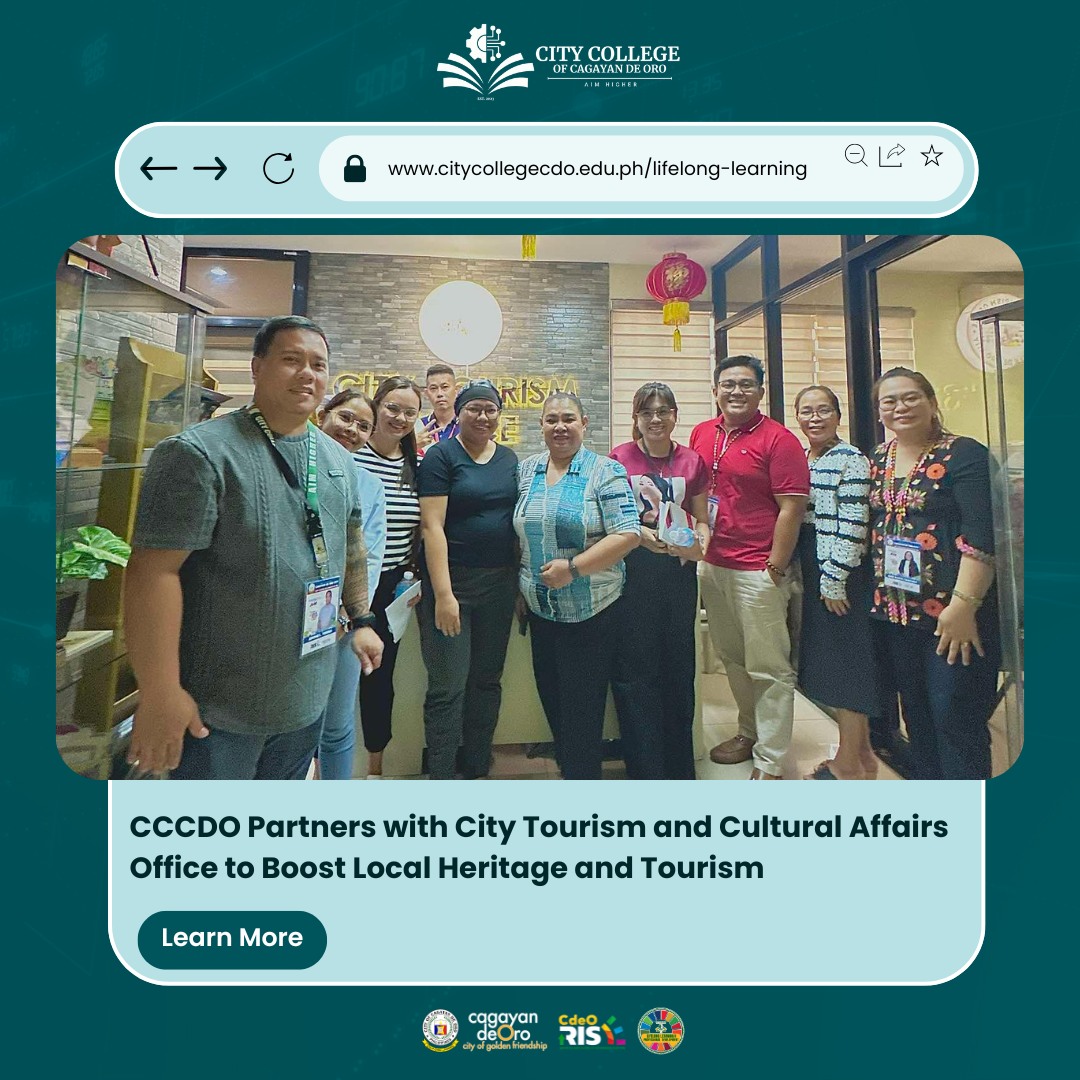 Cagayan de Oro City College Partners with City Tourism and Cultural Affairs Office to Boost Local Heritage and Tourism - Image 1