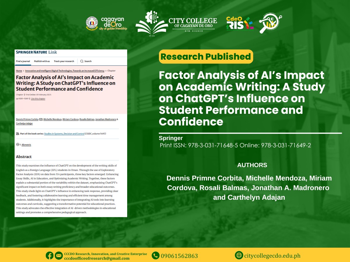 RESEARCH PUBLICATION ALERT!!!