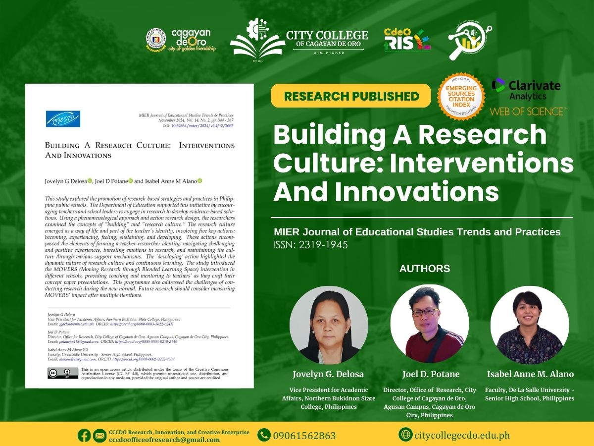 RESEARCH PUBLICATION ALERT!!!