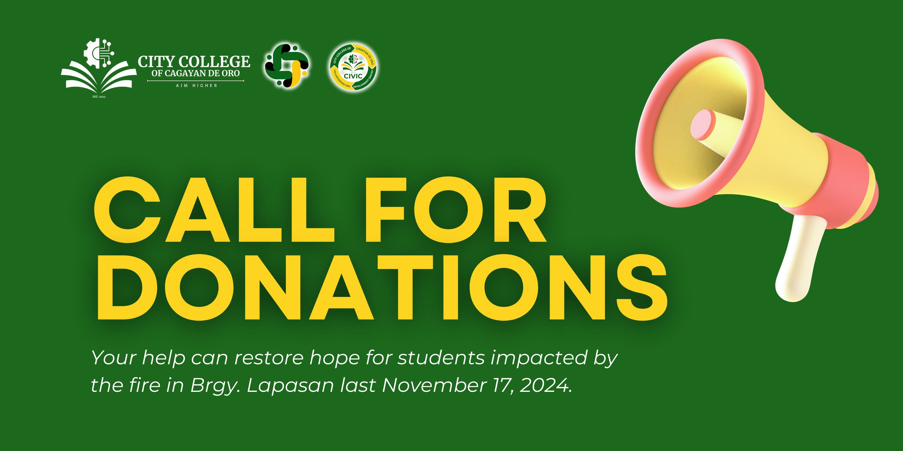 Call for Donation - Image 1