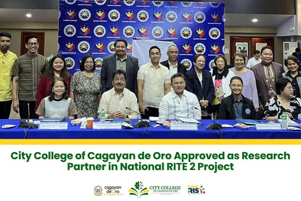 City College of Cagayan de Oro Approved as Research Partner in National RITE 2 Project