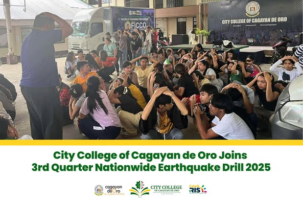 City College of Cagayan de Oro Joins 3rd Quarter Nationwide Earthquake Drill 2025