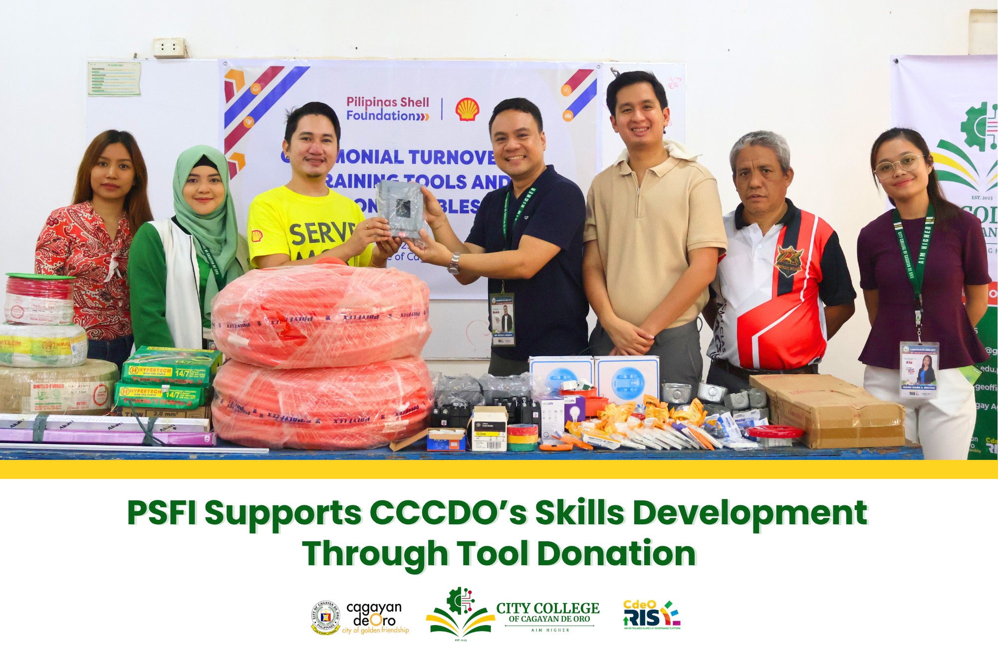 PSFI Supports CCCDO’s Skills Development Through Tool Donation