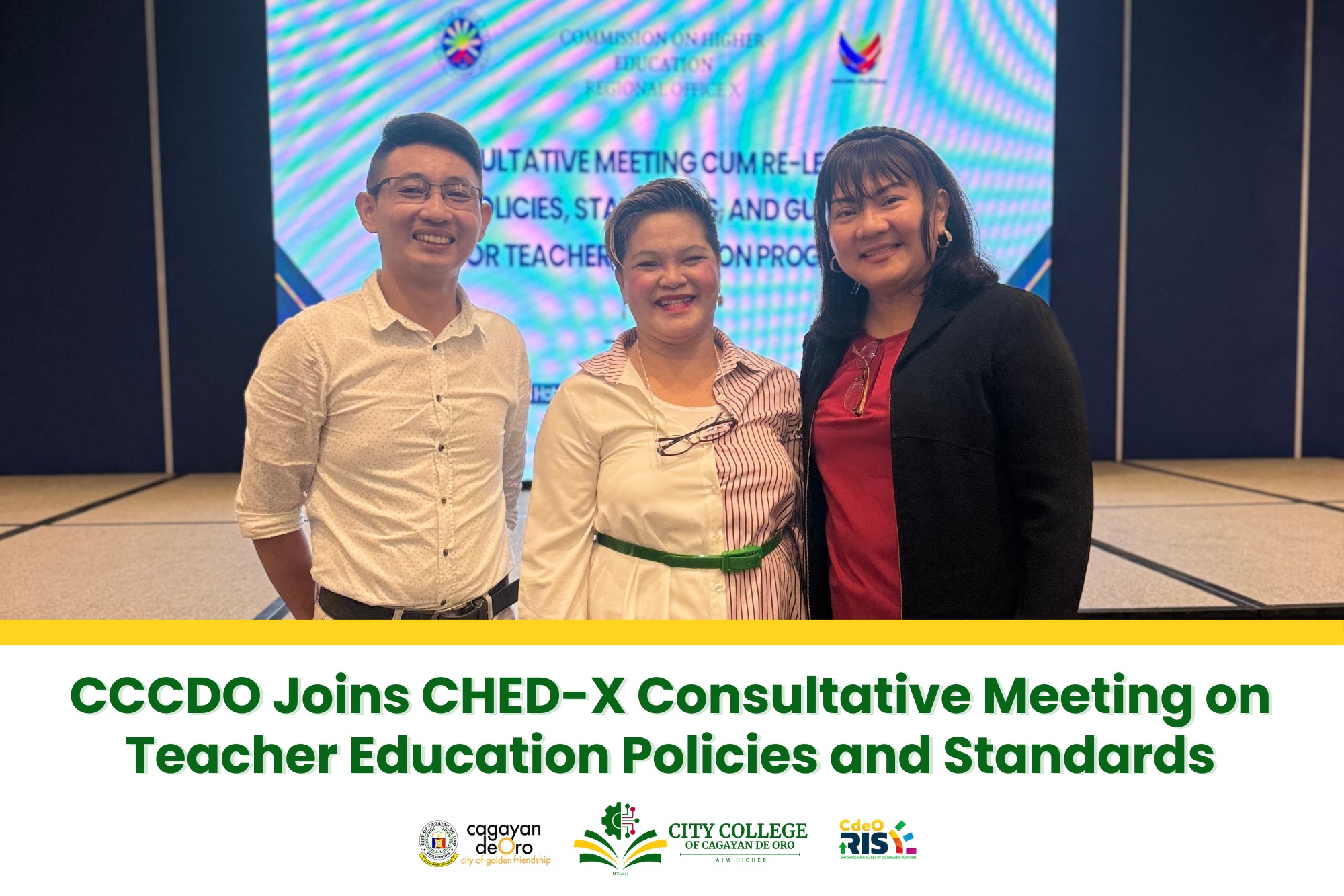 CCCDO Joins CHED-X Consultative Meeting on Teacher Education Policies and Standards