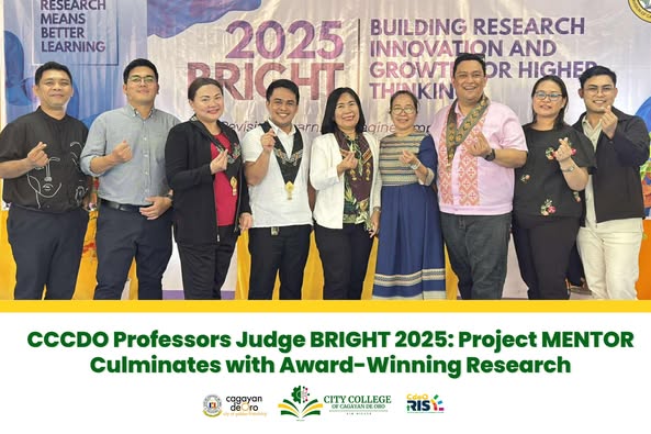 CCCDO Professors Judge BRIGHT 2025: Project MENTOR Culminates with Award-Winning Research
