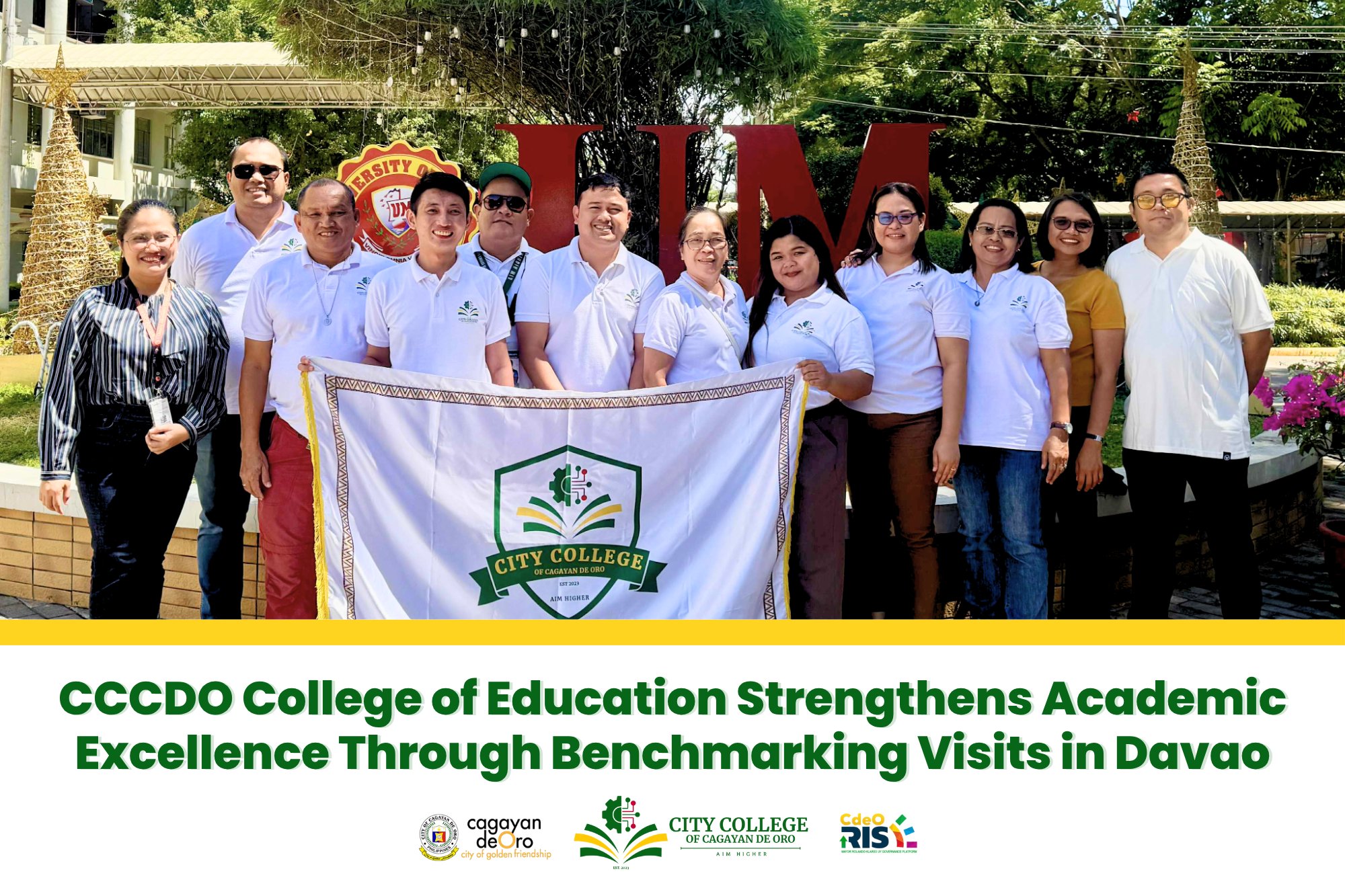 CCCDO College of Education Strengthens Academic Excellence Through Benchmarking Visits in Davao