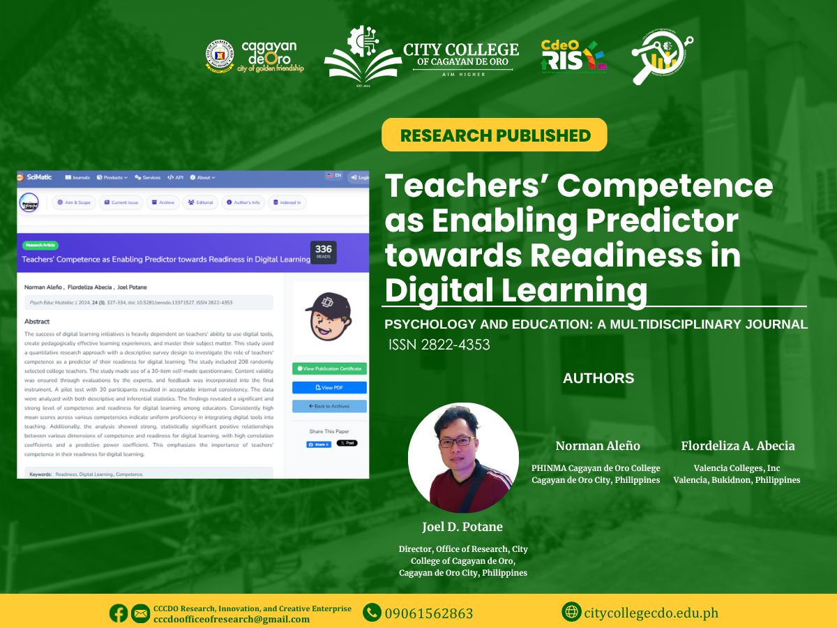 RESEARCH PUBLICATION ALERT!