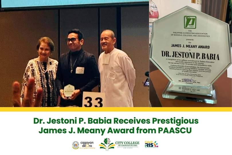 Dr. Jestoni P. Babia Receives Prestigious James J. Meany Award from PAASCU
