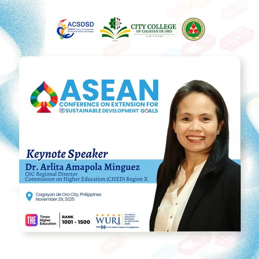 Keynote Speaker for the ASEAN Conference on Extension for Sustainable Development Goals (ACES)