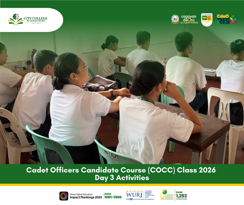 𝐂𝐚𝐝𝐞𝐭 𝐎𝐟𝐟𝐢𝐜𝐞𝐫𝐬 𝐂𝐚𝐧𝐝𝐢𝐝𝐚𝐭𝐞 𝐂𝐨𝐮𝐫𝐬𝐞 (𝐂𝐎𝐂𝐂) 𝐂𝐥𝐚𝐬𝐬 𝟐𝟎𝟐𝟔 – 𝐃𝐚𝐲 𝟑 𝐀𝐜𝐭𝐢𝐯𝐢𝐭𝐢𝐞𝐬 - Image 1
