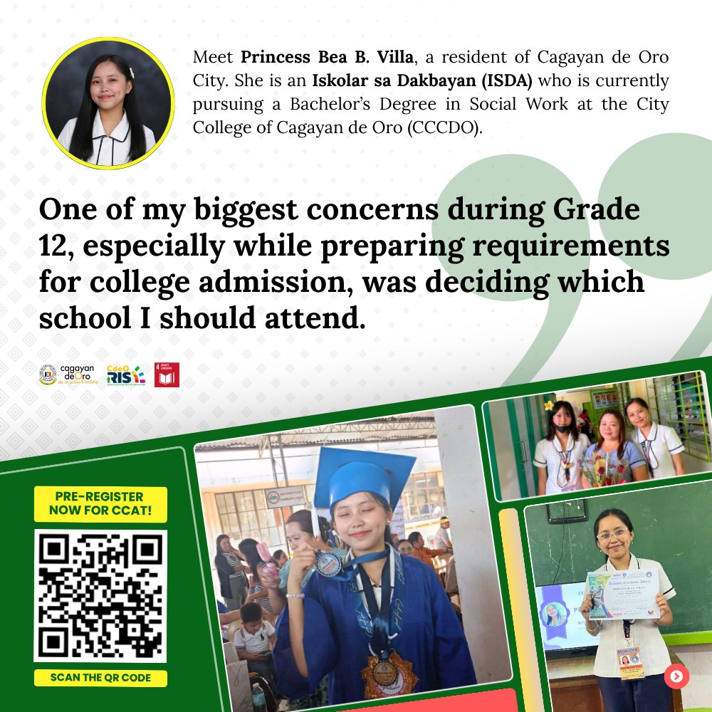 CCCDO ISDA Spotlight: Princess’ Journey in Navigating New Horizons at City College of CDO