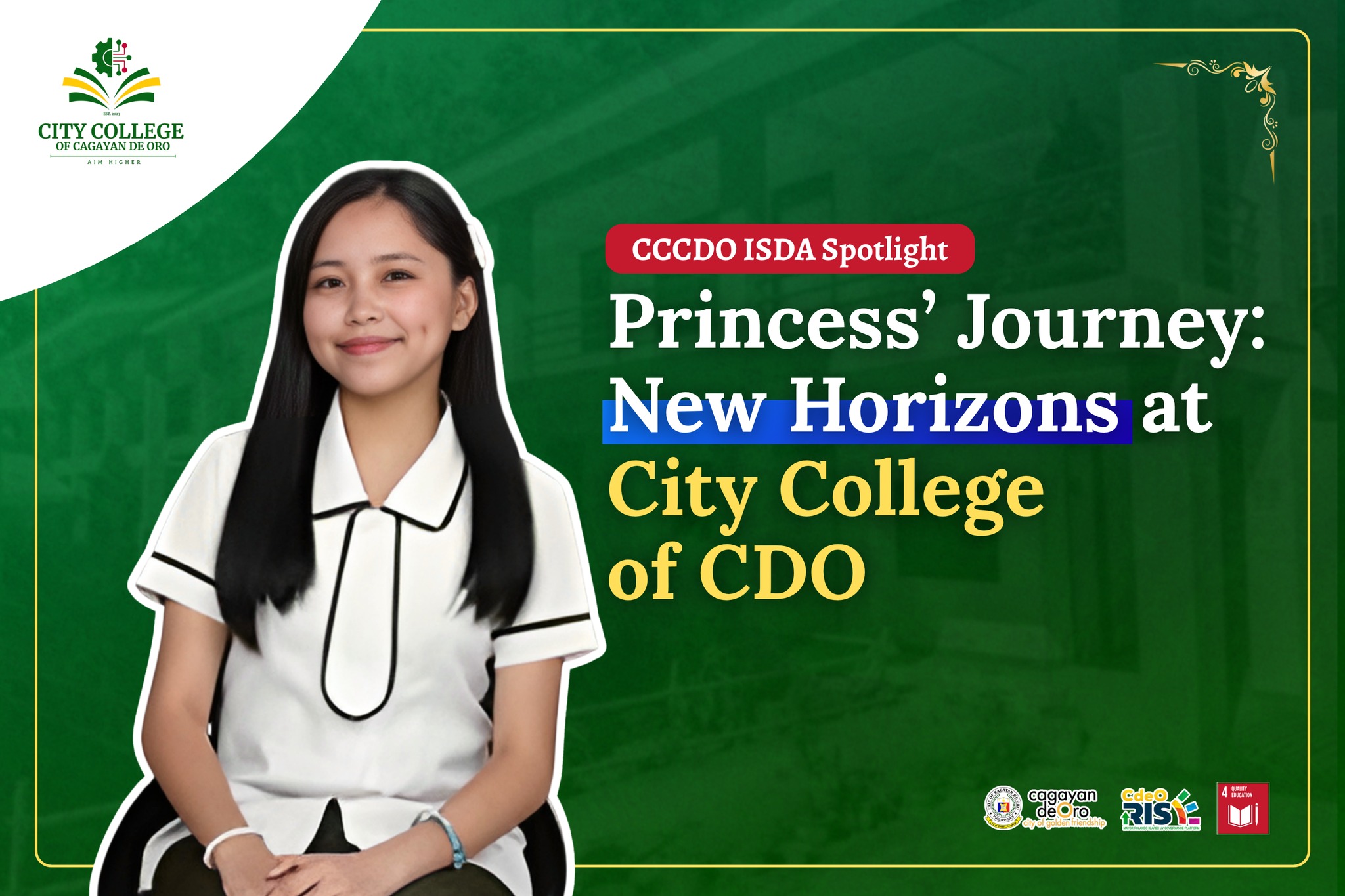 CCCDO ISDA Spotlight: Princess’ Journey in Navigating New Horizons at City College of CDO - Image 2
