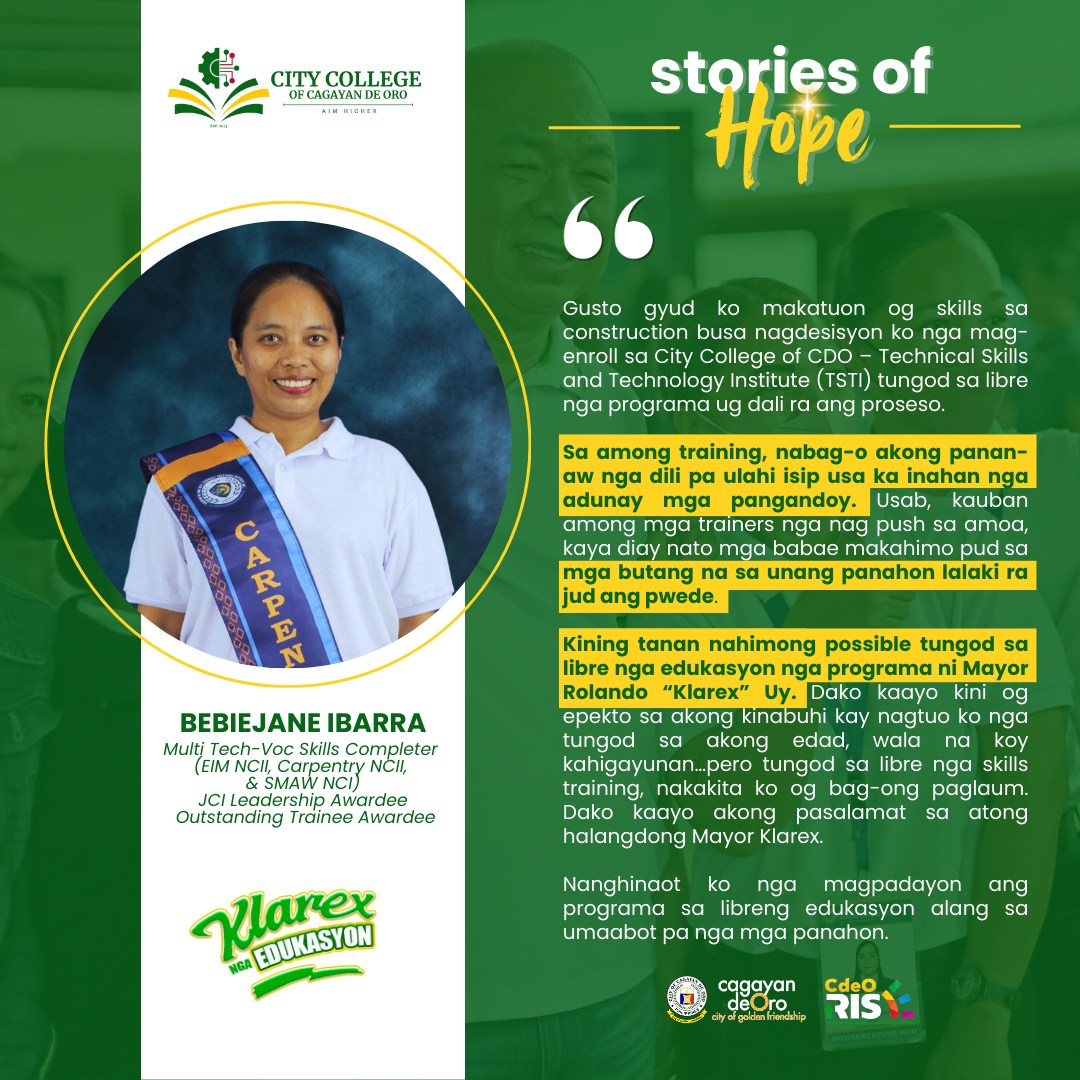Stories of Hope - Bebiejane Ibarra