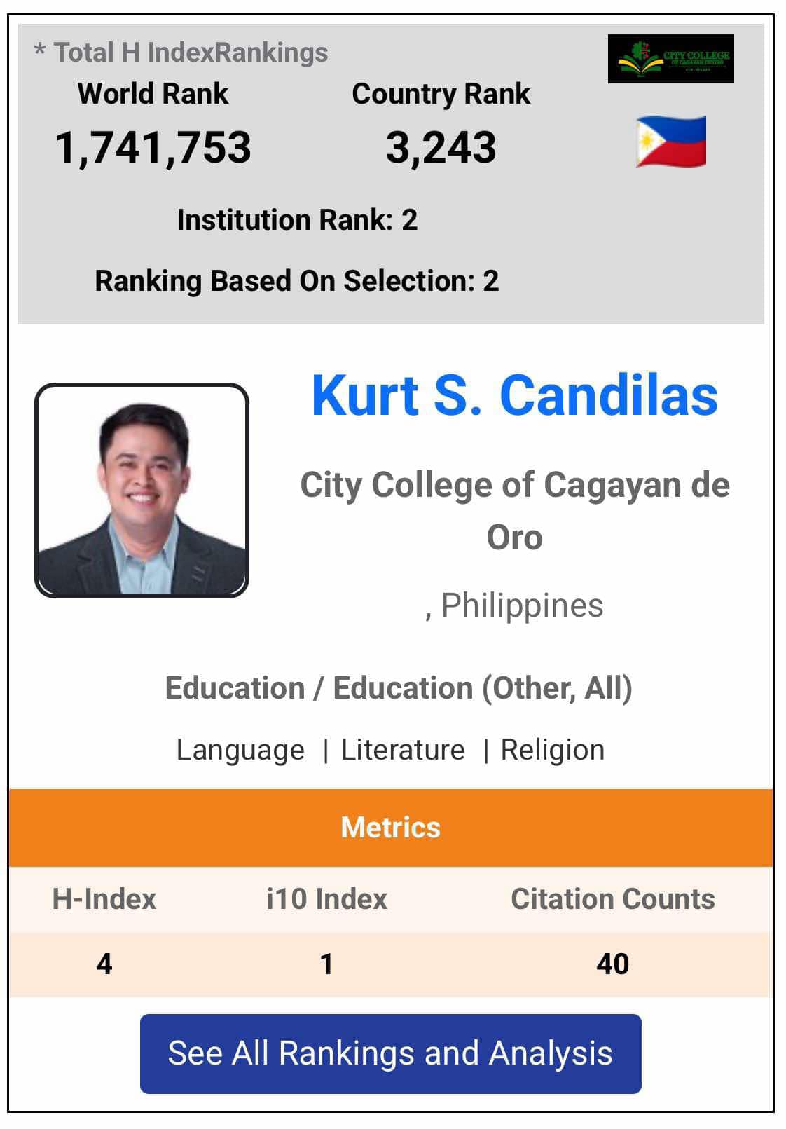Dr. Ray Butch Mahinay - VP for Extension and Social Development Services
