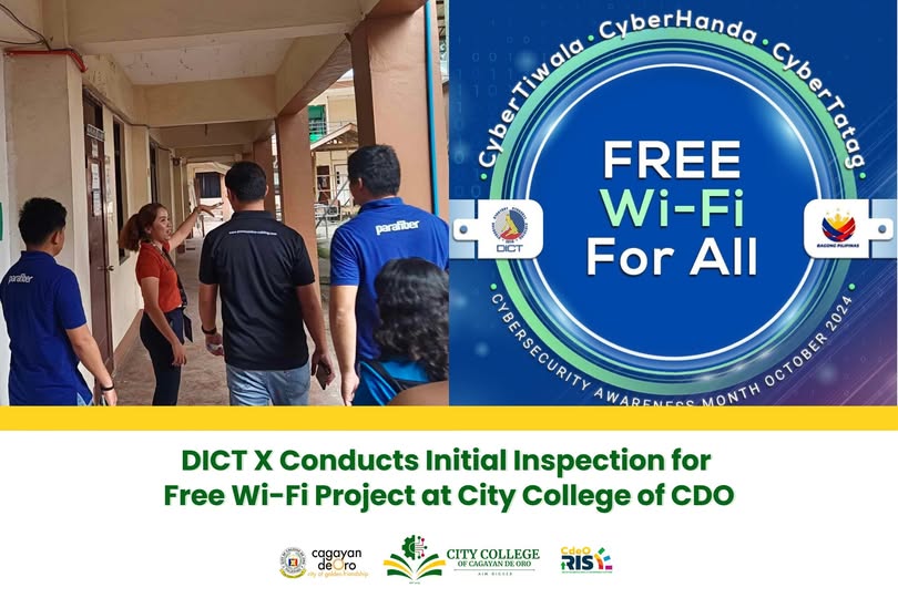 DICT X Conducts Initial Inspection for Free Wi-Fi Project