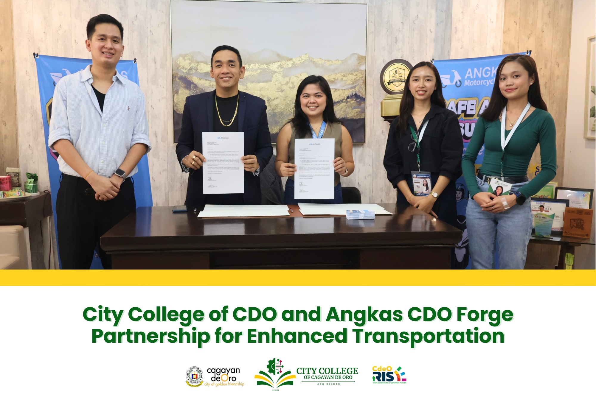 CCCdO and Angkas partnership signing
