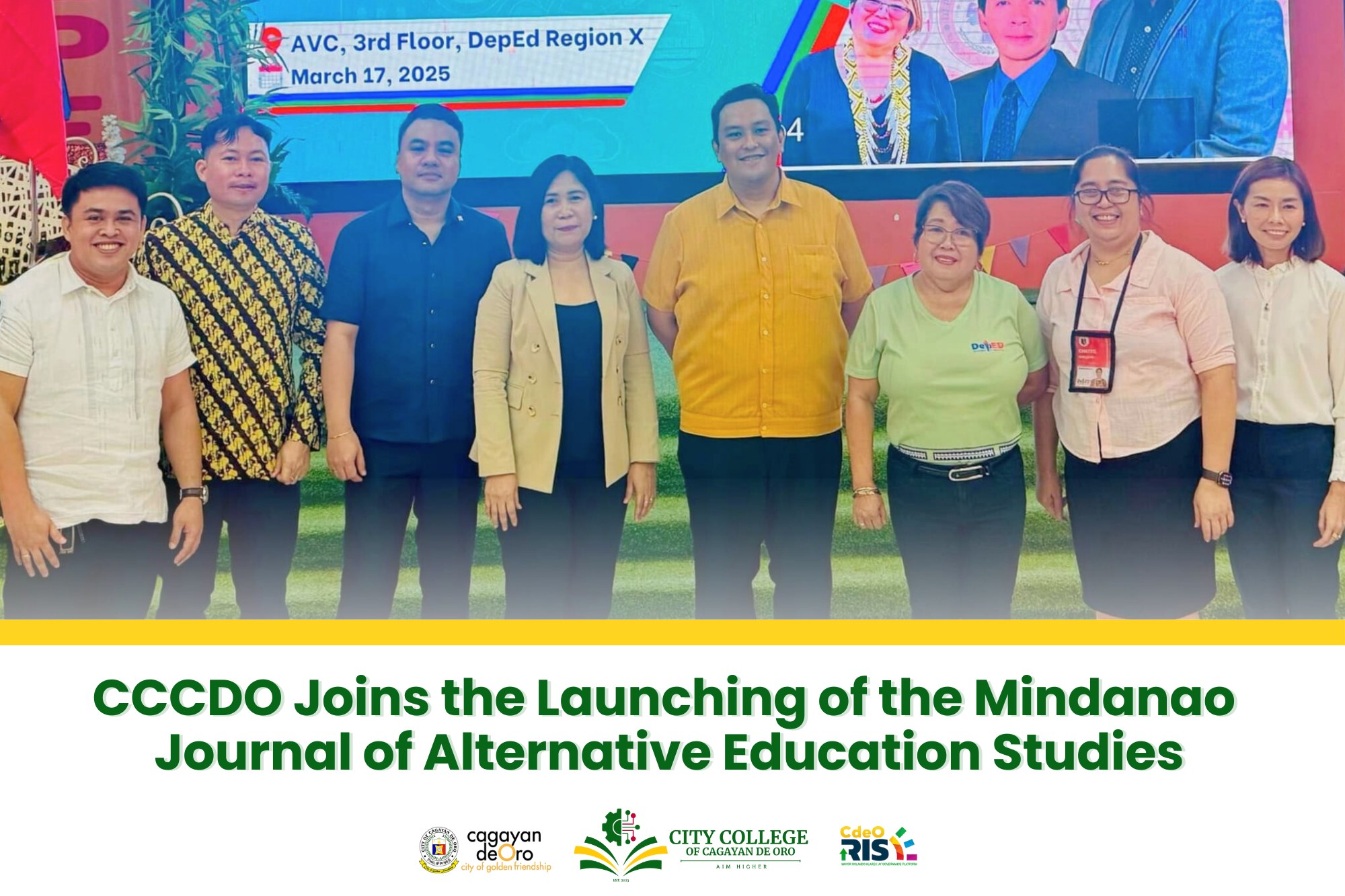 CCCDO at the Mindanao Journal of Alternative Education Studies Launch