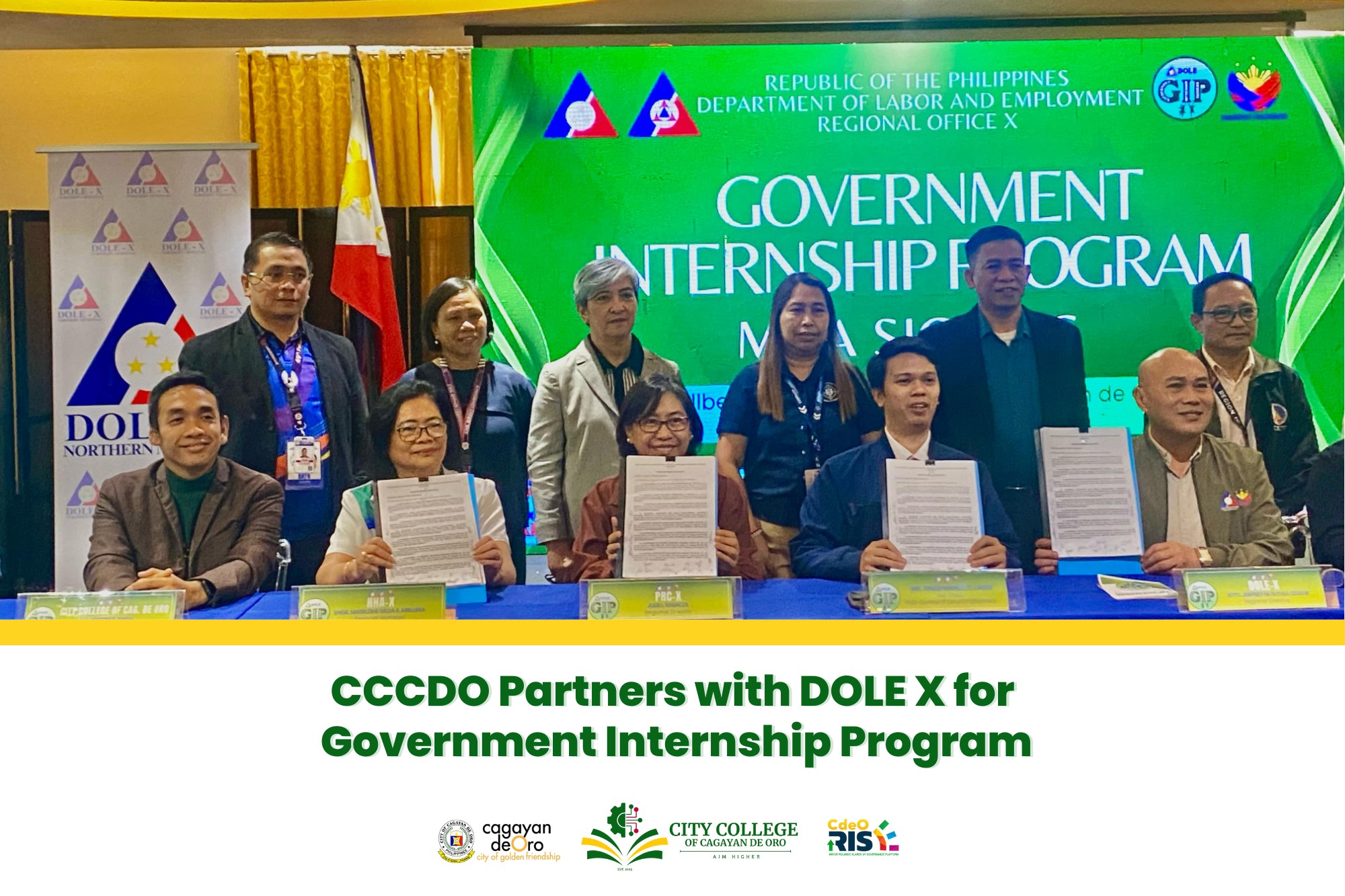 MOA Signing with DOLE officials