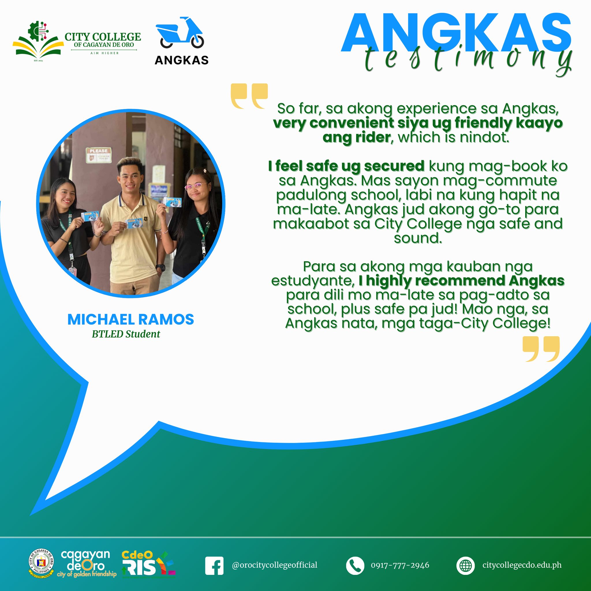 CCCDO Student Angkas Experience