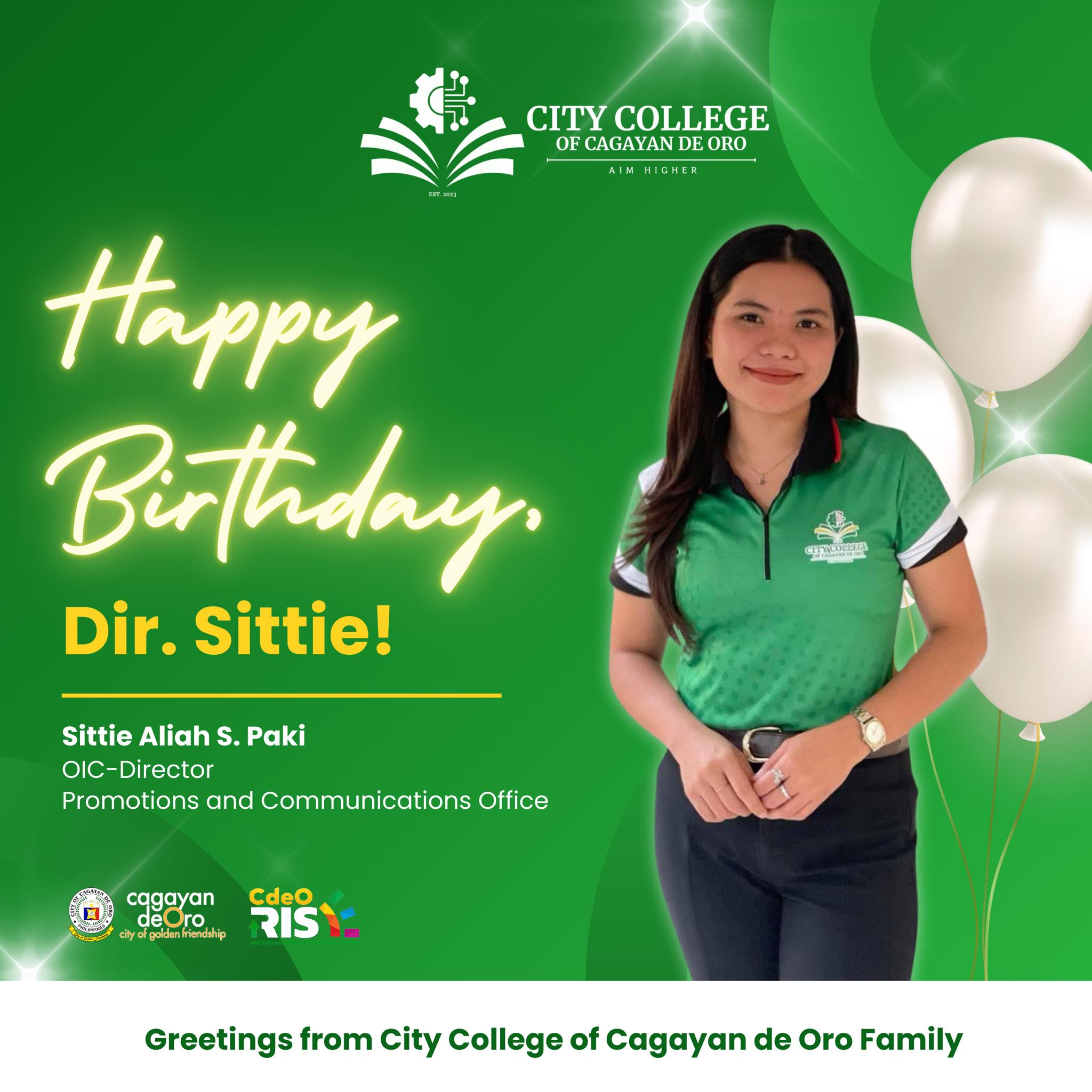 Birthday celebration of Dir. Sittie